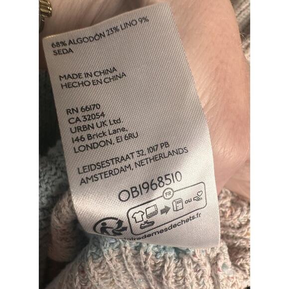 Anthropologie Pilcro Women’s Striped Longline Sweater Vest Sz. M Beach Coastal - Picture 12 of 16